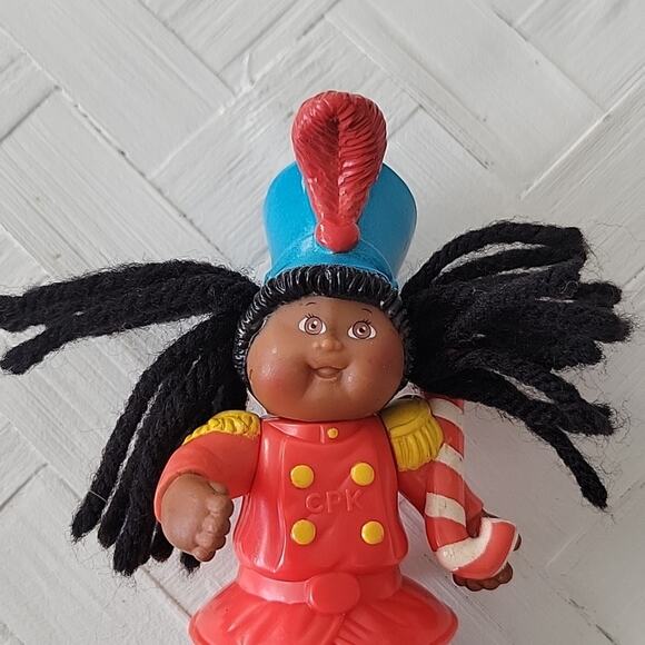 Vintage Cabbage Patch Doll Miniature 1994 McDonald's Toy Christmas Doll 3.5" T - Picture 5 of 7
